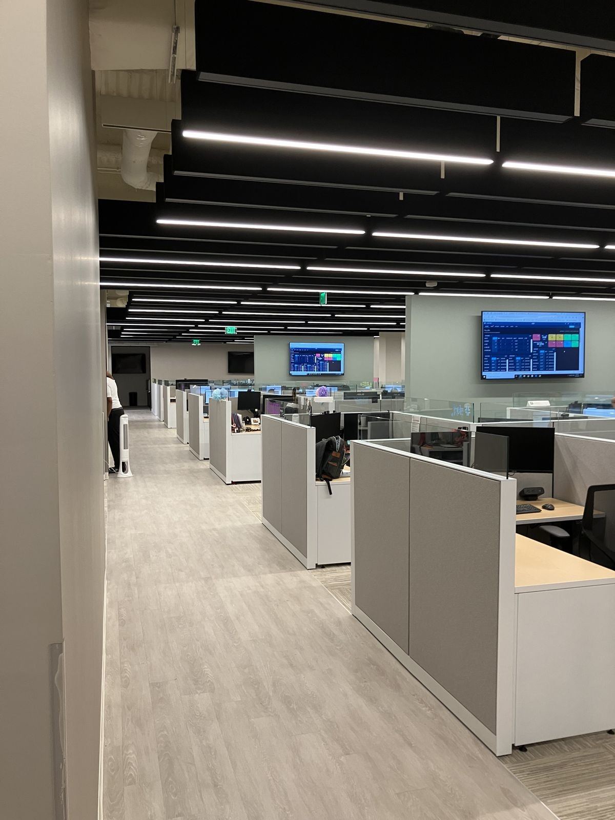 A clean, modern office